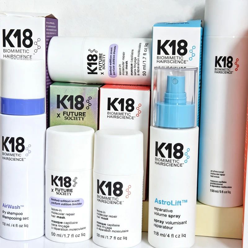 Hair Care K18 - K18 มาสก์บำรุงผมแบบไม่ต้องล้างออก ช่วยฟื้นฟูโครงสร้างโมเลกุลของเส้นผม บำรุงล้ำลึกด้วยเคราติน ช่วยให้ผมนุ่มลื่น ดูแลสุขภาพผม