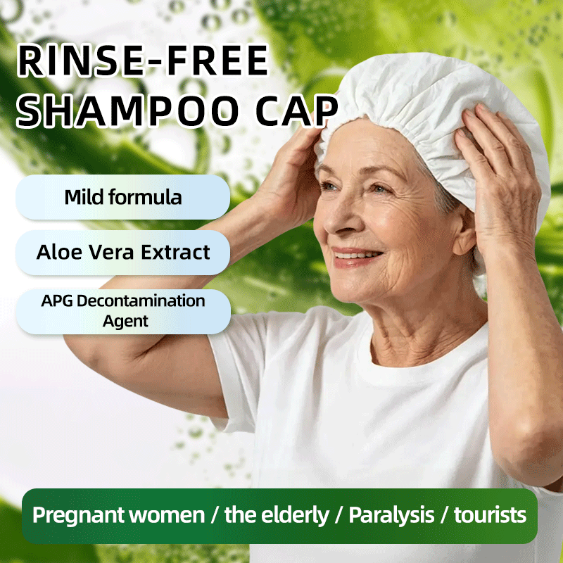 Hair Care Products - หมวกแชมพูแบบใช้แล้วทิ้ง ไม่ต้องใช้น้ำ ผสมว่านหางจระเข้ บำรุงหนังศีรษะ ให้ความสดชื่น ไม่ต้องล้างออก