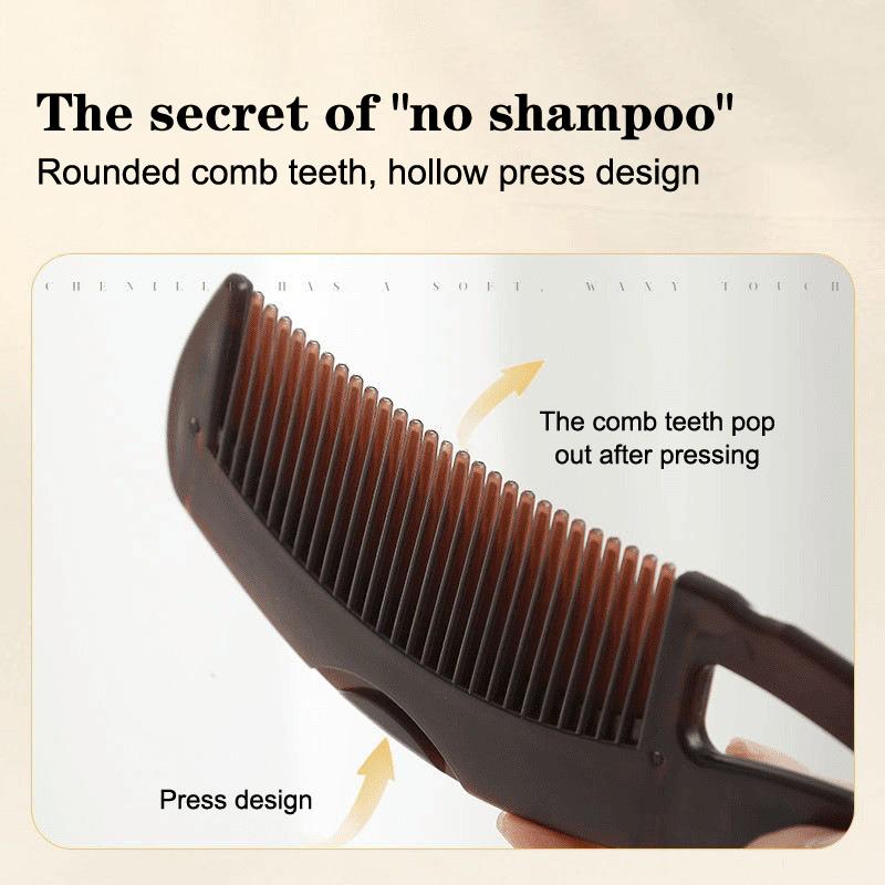 Hair Care Dandruff - หวีควบคุมความมัน, แปรงนวดหนังศีรษะแบบกลวง, ไม่ต้องใช้แชมพู, ขจัดคราบมันและรังแค, หวีนวดทำความสะอาดเส้นผมสำหรับผมมัน