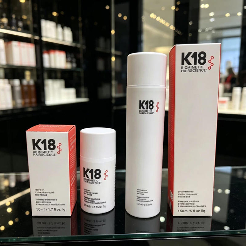 Hair Care K18 - K18 มาสก์บำรุงผมแบบไม่ต้องล้างออก ช่วยฟื้นฟูโครงสร้างโมเลกุลของเส้นผม บำรุงล้ำลึกด้วยเคราติน ช่วยให้ผมนุ่มลื่น ดูแลสุขภาพผม
