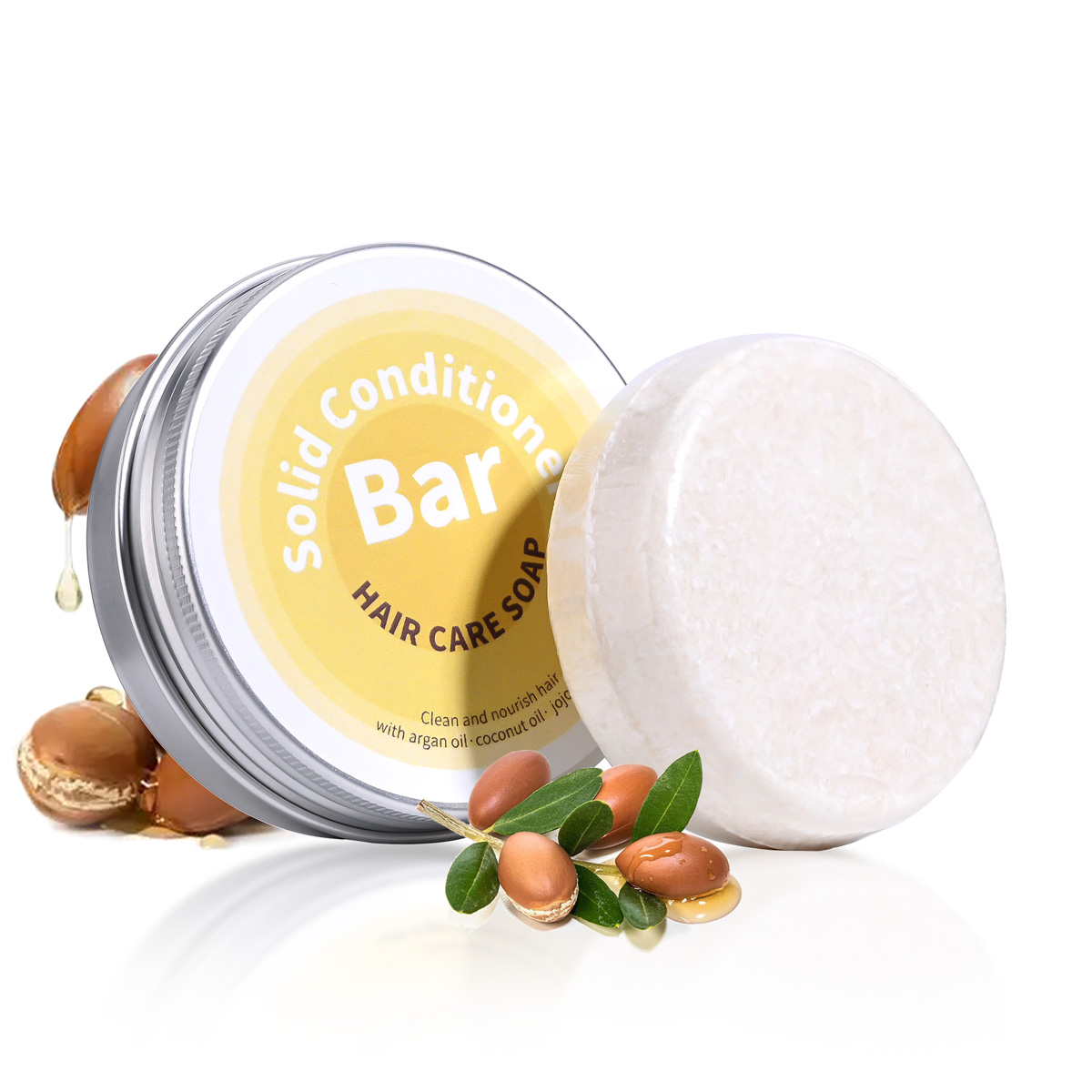 Hair Care Products - สบู่แชมพูบำรุงผมสูตรน้ำมันหอมระเหยจากพืช ผสมน้ำมันอาร์แกน น้ำมันมะพร้าว น้ำมันโจโจ้บา บำรุงล้ำลึก ใช้ร่วมกับแชมพู