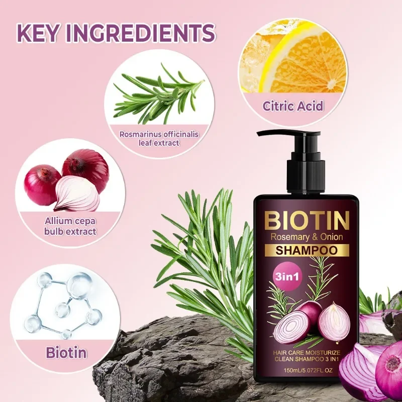 แชมพู BIOTIN Rosemary & Onion  - Hair Care Natural Ingredients บทวิจารณ์และราคา