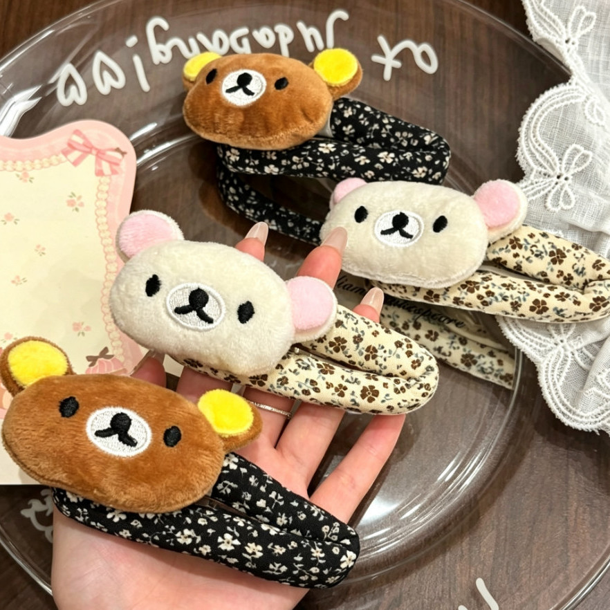 กิ๊บติดผมการ์ตูน Rilakkuma น่า - Hair Care Korean Products บทวิจารณ์และราคา