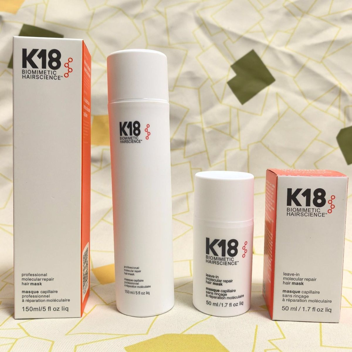 มาส์กบำรุงผมสูตรโมเลกุล K18 ขน - Hair Care K18 บทวิจารณ์และราคา