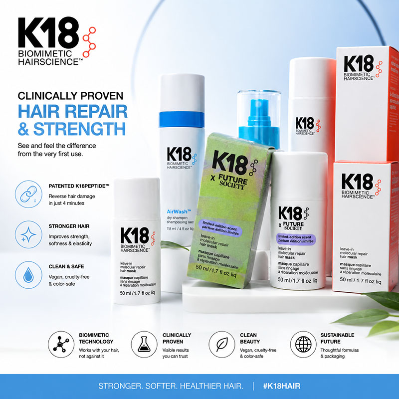 มาส์กบำรุงผมสูตรโมเลกุลาร์ K18 - Hair Care K18 บทวิจารณ์และราคา